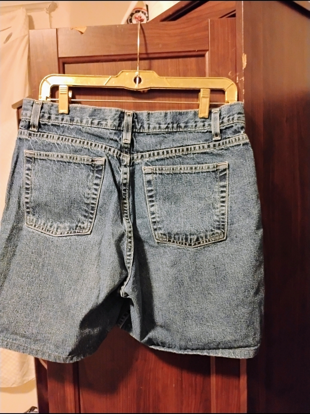 Classic High-Waist Denim Shorts - Light Blue
